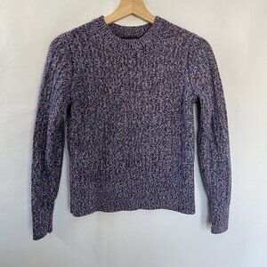 Banana Republic Womens Cable Knit Sweater S Multicolor Wool Blend crewneck
